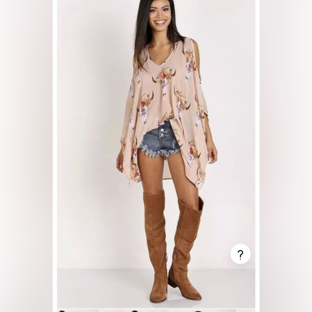 Show Me Your Mumu Peta Boo Tunic Frida Bullhead XS XSmall  BOHO Cowgirl women’s